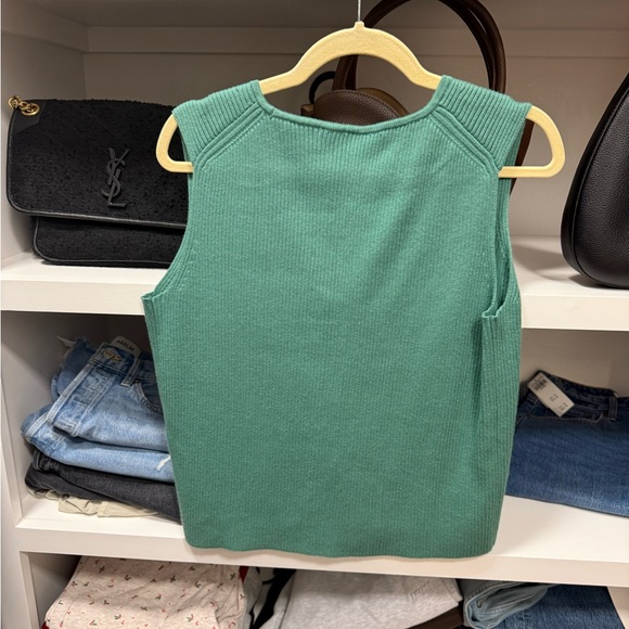 Abercrombie & Fitch Teal Knit Tank Top - Picture 3 of 4